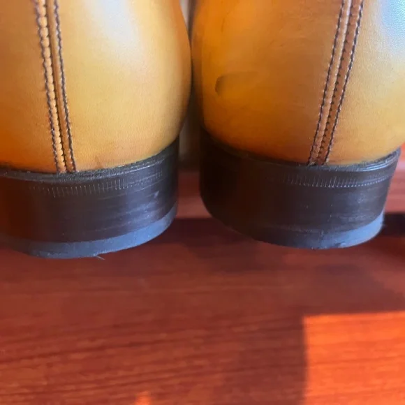 Mustard/light tan whole cut shoes size 9.5 (UK8.5) m_690cfe30243dae60c3a0d01a.jpeg main image 3